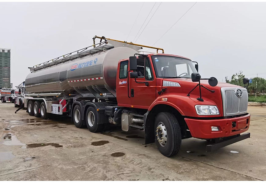 程力专汽铝合金42立方食用油半挂运输车 程力专汽铝合金42立方食用油半挂运输车