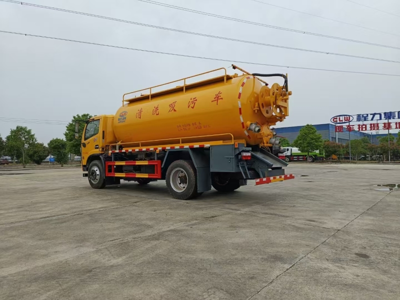 东风重载底盘11.5立方一体罐清洗吸污车 东风重载底盘11.5立方一体罐清洗吸污车