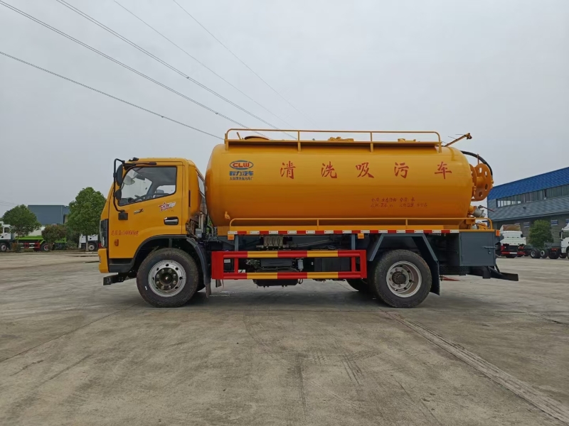 东风重载底盘11.5立方一体罐清洗吸污车 东风重载底盘11.5立方一体罐清洗吸污车