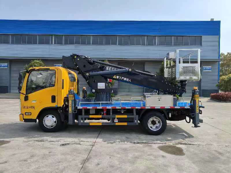 程力牌五十铃31米蓝牌直臂伸缩式高空作业车