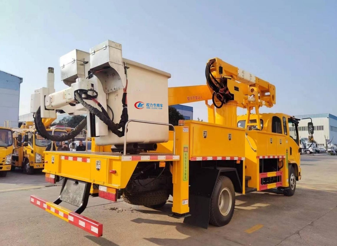 程力高空作业车_陕汽绝缘高空作业车