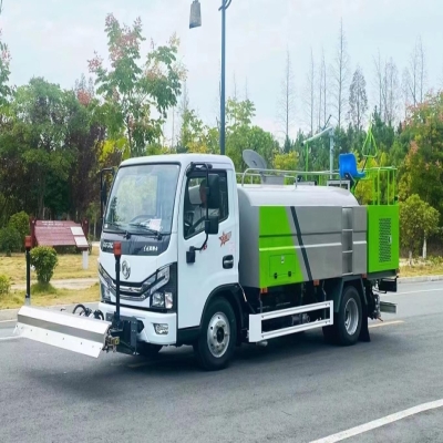 程力高压清洗车_东风4立方路面清洗车