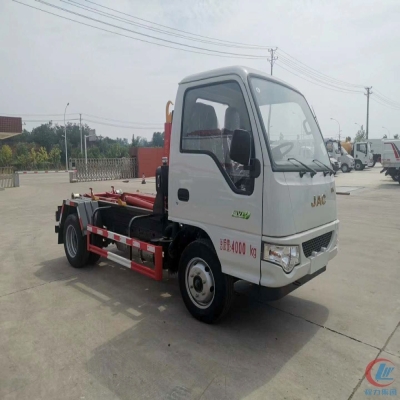 程力车型可卸式垃圾车_江淮3方勾臂式垃圾车