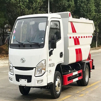 跃进4立方后装高位挂桶无泄漏垃圾车