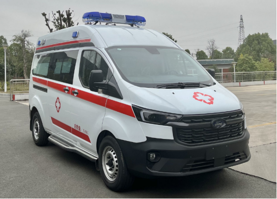 新全顺中轴中顶监护型救护车