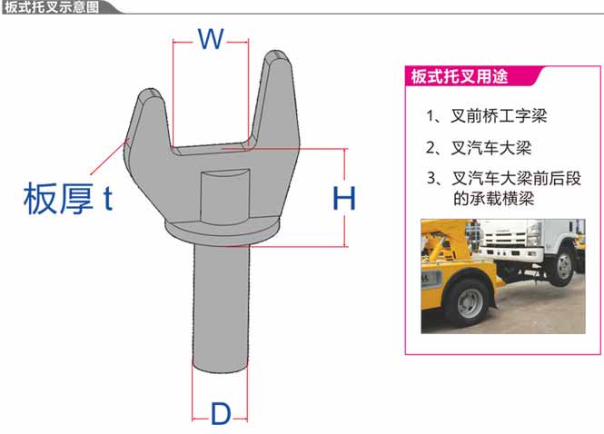 清障车厂家教你清障车托叉的使用方法